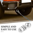 thumbnail image 4 of Minkissy 1Pcs Silver Steel Hitch Ball for RVs and Campers 4.72X2.16X2.16In, 4 of 8