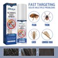 Head lice removal spray removes lice eggs, pubic lice, sweeps away hair