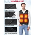 thumbnail image 4 of KEMIMOTO Heated Vest for Men Warming Vest Heated Hunting Vest BATTERY NOT INCLUDED Electric Heated Vest, 4 of 7