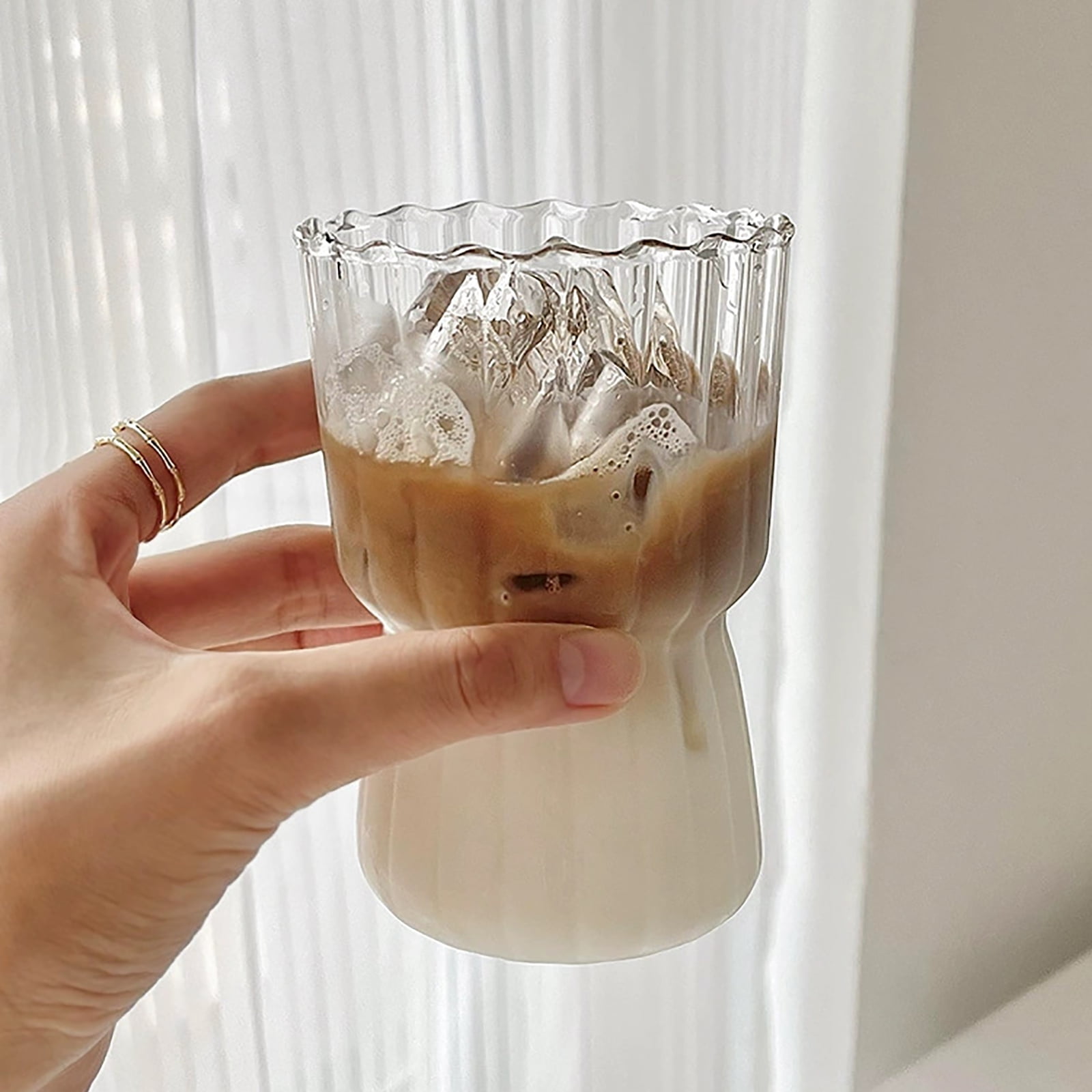 Ribbed Iced Coffee Glass – Drew Coffee Store