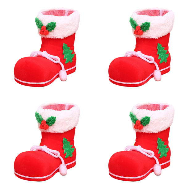 Zapatos Navideños Mini Regalo Víspera Navidad (M) Rojo
