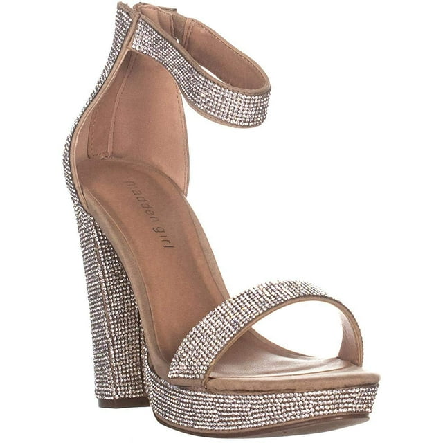 Madden Girl Sandale à Talons Sirène pour Femmes 9.5 Rose Pâle Multicolore