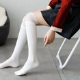 thumbnail image 3 of TZYDMN Women's Knee High Socks Lace Ruffle Socks Kawaii Lace Top Cotton Cute Stockings for Girls, 3 of 7