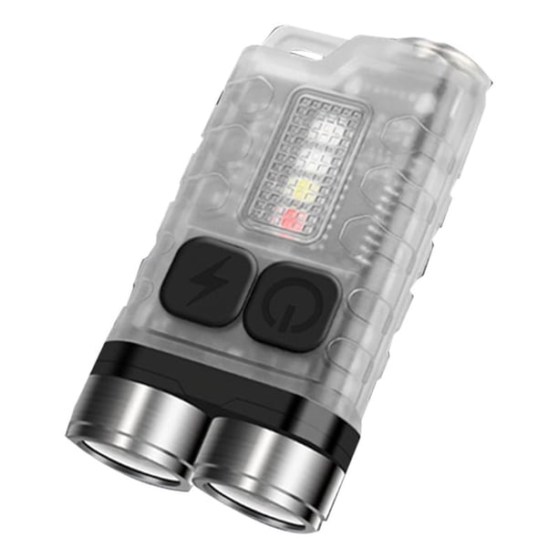 Mini Linterna USB, Linterna de Bolsillo PequeñA Luz Impermeable Al Aire Libre