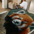 thumbnail image 2 of RKSupls Christmas Throw Blanket, Playful Red Panda Soft Flannel Blanket, Fuzzy Warm Cozy Happy New Year Blanket for Couch Bed Home Decor, 60*80in, 2 of 7