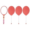 thumbnail image 1 of Uxcell 4 Pack Beadable Mirrors with Handle, 7.7 Inch Long Oval Shape Bead Mirror Bars Removable for DIY Crafts(Bright Red), 1 of 7