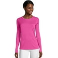 thumbnail image 1 of Hanes T-Shirt à Manches Longues Sport Cool DRI Performance pour Femmes, 2TG, Wow Rose, 1 of 2