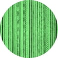 thumbnail image 1 of Ahgly Company Indoor Round Abstract Emerald Green Modern Area Rugs, 7' Round, 1 of 4