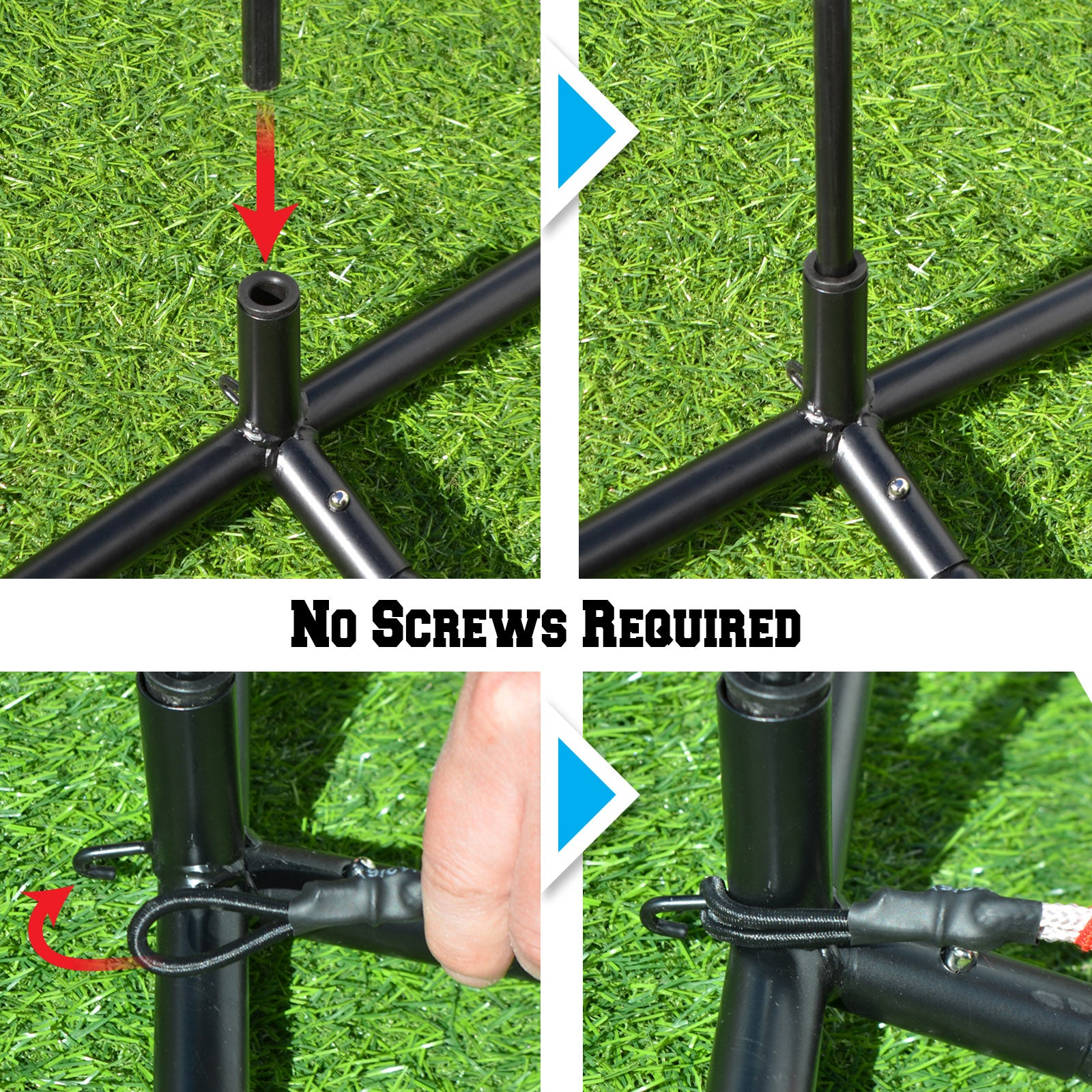 SOLAXO 7'x7' Portable Baseball Net Soft Toss Cages Sport Play Indoor Outdoor Elevated
