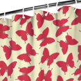 thumbnail image 3 of Red Butterfly Red Silhouette Pattern Shower Curtain 36"x72" ,Bathroom Decorative Shower Curtains Set with 12 Hooks,Modern Waterproof Washable Shower Curtain, 3 of 6