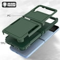 thumbnail image 3 of for Samsung Galaxy Z Flip 4 Case,Heavy Duty Drop Protection Edge Raised Rugged Shockproof/Drop Proof/Dust Proof Military Protective Tough Durable Cell Phone Cover for Men Women,Darkgreen, 3 of 6