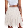 thumbnail image 3 of Michellecmm  Women Tulle Tutu Skirt Solid Color Layered Mesh Fairy A-Line Skirt, 3 of 8