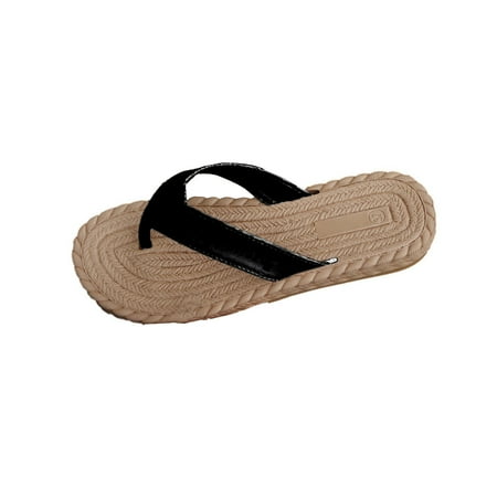 

VerPetridure Platform Sandals for Women Women s Flat Shoes Ladies Beach Sandals Summer Non-Slip Causal Slippers Flip Flops