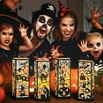 thumbnail image 5 of 6 Pcs Halloween Lantern Boxes with Led Light, Pumpkin Spooky Spider Witch Print Lantern Box for Halloween Party Haunted House Home Table Decoration, 5 of 5