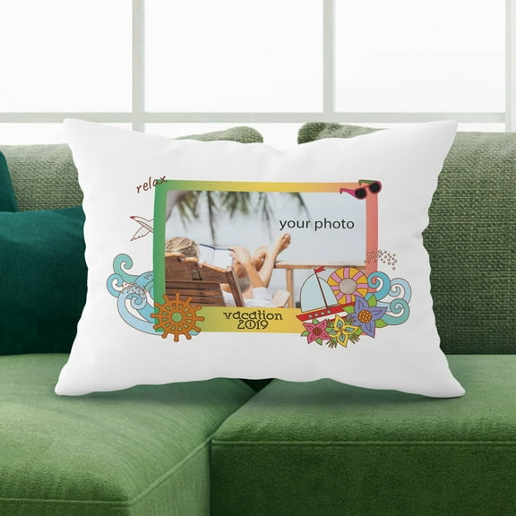 Personalized Vacation Pillow Case with Picture
