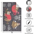 thumbnail image 3 of Dreamtimes Merry Christmas with Cute Sloth Kitchen Towels Set of 6 Dishcloths Hand Towels Tea Towels Ultra Absorbent for Cleaning Washing Drying Dishes Tableware 28'' x 18'', 3 of 7
