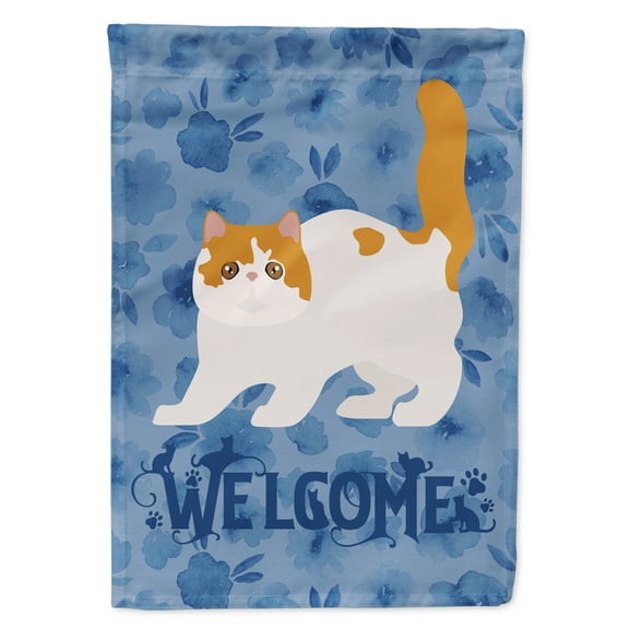 Carolines Treasures CK4889GF Exotic Shorthair 4 Cat Welcome Flag Garden Size Small multicolor