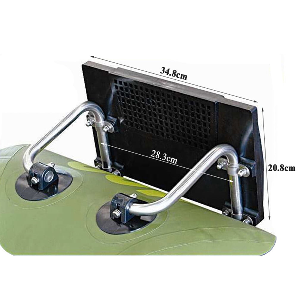 WORGEOUS Inflatable Boat Kayak Accessories Motor Mount Rack Bracket for Inflatable Air Boat Kayak Boat Accessories Marine Fishing (Black)