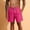 Pink, variant on BVnarty Men's Summer Solid Swim Trunks With Soft Liner, Adjustable Drawstring Elastic Waist Breathable Beach Casual Shorts With Functional Pockets Pink S