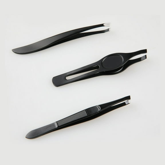 Yardwe Eyebrow Repair Tools 6Pcs Eye Brow Tweezers Kit Ergonomic Design Stainless Steel 9x0.39in