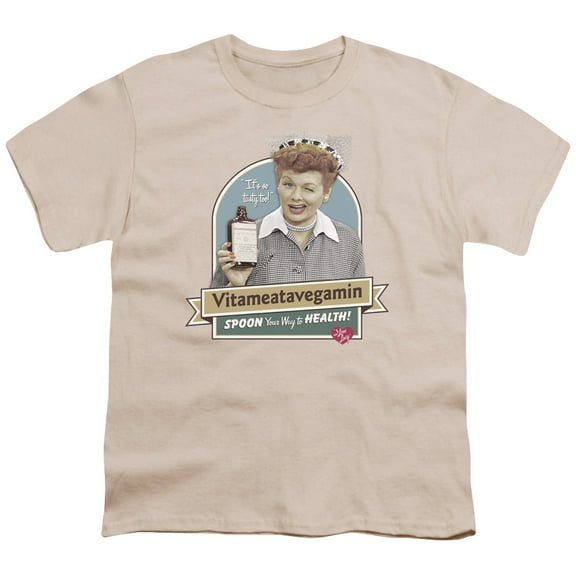 I Love Lucy Spoon To Health S/S Youth 18/1 T-Shirt Cream