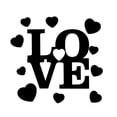 thumbnail image 1 of Bienvenido Love - Adhesivo de espejo acrílico tridimensional, impermeable, autoadhesivo, bricolaje, 1 of 5