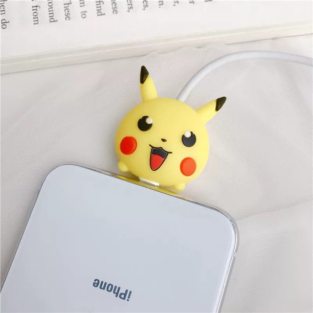 Apple Android Cable De Datos De Protección De Caso Protector De Dibujos Animados Anti-Rotura Lindo Dispositivo De Mordida