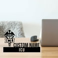thumbnail image 2 of Handmadetneonsign Intensive Care Unit Metal Nameplate, Doctor Desk Nameplate, Doctor Desk Name Plate Decor, 2 of 5
