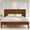 King - Walnut, variant on Acacia Haven Queen Size Bed Frame and Headboard Solid Wood Platform Bed, Queen Bed Frame 800 lbs Capacity, Scandinavian Signature Wood Bed Compatible with All Mattresses, Caramel