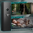 thumbnail image 3 of 4-6 Gun Safe, Biometric Gun Safe, 54" Long Gun Safe for Pistol, Quick Access Gun Cabinet for Shotguns with Backlit Keypad, Dual Alarm System and 3 Gun Racks, 3 of 10