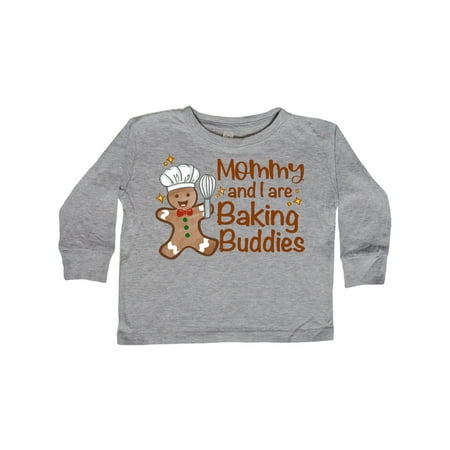 

Inktastic Mommy And I Are Baking Buddies Gift Toddler Boy or Toddler Girl Long Sleeve T-Shirt