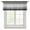 Gray, variant on Orange Gray Sheer Curtains Valances for Windows Farmhouse Retro Gradient Wooden Grain Chiffon Kitchen Valances for Cafe, Rod Pocket Voile Window Treatments Curtains for Living Room Bedroom, 42"x12"