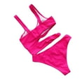 thumbnail image 3 of Women Summer Swimwear Hollow Out One-Piece Swimsuit, 3 of 5