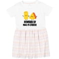 thumbnail image 3 of Inktastic Powered by Mac N Cheese Girls Toddler Dress, 3 of 5