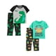 thumbnail image 1 of Set de pijama Simple Joys by Carter's Boys, 4 piezas, 5T, gris y verde, 1 of 3