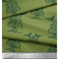 thumbnail image 2 of Soimoi Rayon Fabric Bird & Tree Block Printed Craft Fabric by The Yard 56 Inch Wide, 2 of 3