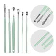 thumbnail image 3 of Unique Bargains 6 Pcs Stainless Steel Ear Cleansing Tool Set with Faux Leather Packaging Green, 3 of 7
