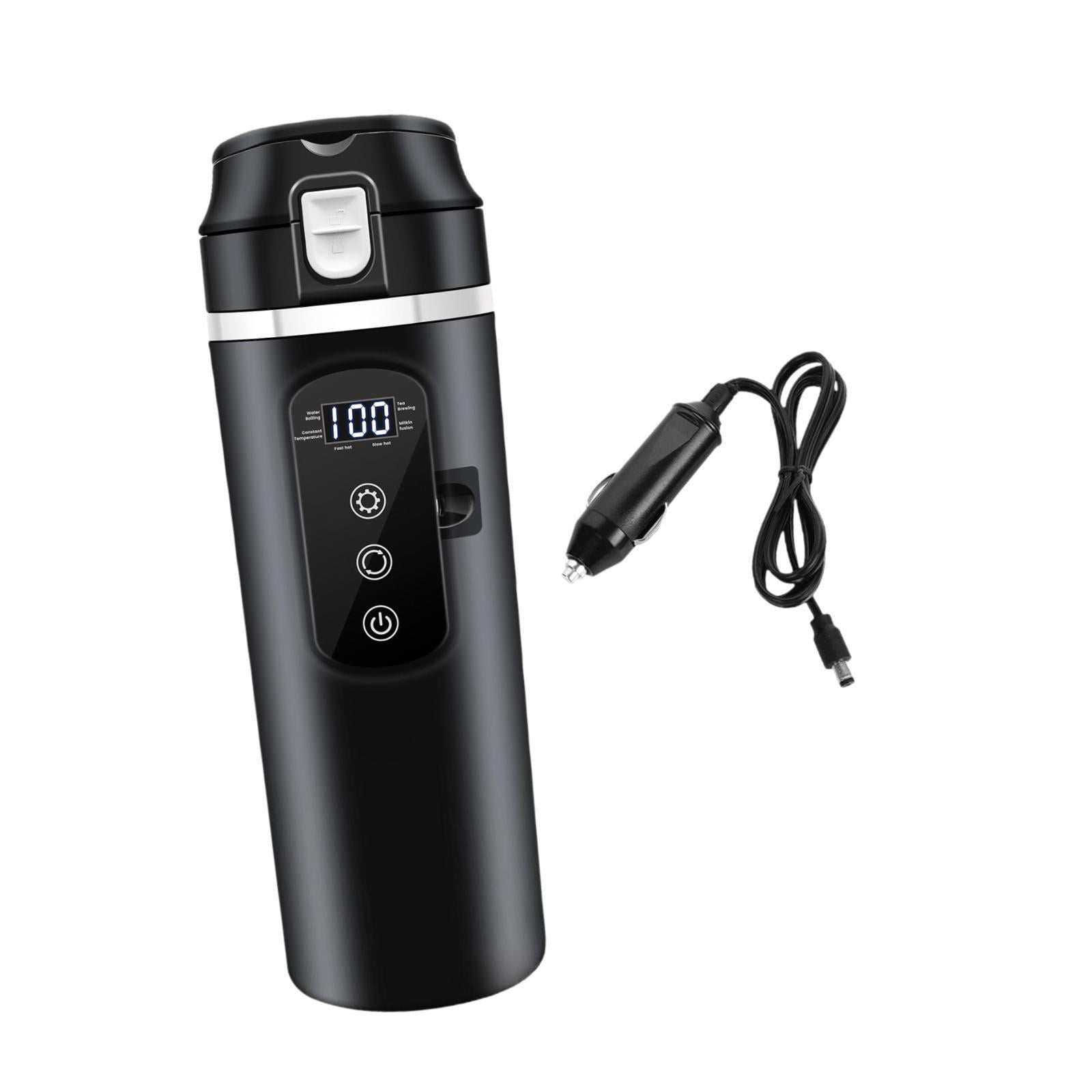Tongina 12V 24V Car Kettle Boiler,Car Kettle,Water Boiler Stainless Steel Hot Water Kettle,Electric Heat Water Cup for School,Outdoor