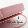 thumbnail image 4 of DropLess Plate Silicone Baby Suction Plate with Utensil Tether BPA Free Gray, 4 of 11