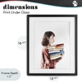 thumbnail image 4 of Stupell Industries Traditional The Book Bearer Girl Black Framed Print Under Glass, 13 x 16, by Svetlana Aleynikova, 4 of 8