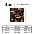 thumbnail image 5 of Thanksgiving Hat Luxurious Velvet Throw Pillow Inserts with Unique Patterns - Set of 2 (16x16, 18x18, 20x20 Inches) for Bed, Chair Pillow Covers for Any Occasion, 5 of 6