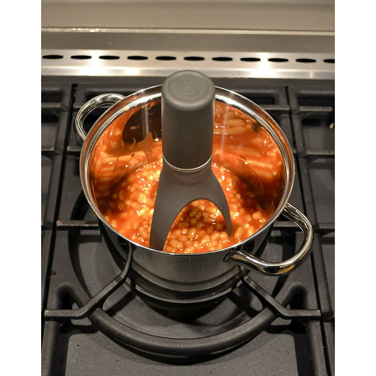 Uutensil Stirr - The Unique Automatic Pan Stirrer - with LED Speed Indicator, Red