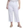 thumbnail image 3 of NYDJ womens  Plus Coco High-Rise Optic White Crop Jean, 24W, 3 of 4