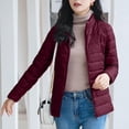 thumbnail image 5 of Women Lightweight Packable Puffer Jacket Stand CollorCasual Feather Down Coat Water Resistant Winter, 5 of 6