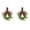 A3 (C/2PC /10.6"), variant on Mini Wreaths for Cabinets Small Christmas Kitchen Cabinet Wreaths with Bow Artificial Norfolk Pine Hanging Wreath Outdoor Indoor Wreaths for Front Door Window Fireplace Chairs Wall Stairs Home Decor