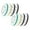 Multicolor, variant on ZOURIH 4 Pack Upgraded Foam Sanding Pads for orbital Sander,5 inch 8 Holes orbital Sander Surfprep Foam Pad,Hook and Loop Soft Density Interface Pads with Soft & Hard Cushion Sponge Buffer,Multicolor