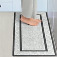 thumbnail image 2 of Unique Bargains Machine Washable Kitchen Rug Non-Slip Kitchen Runner Rugs Floor Mats Grey 18" x 48", 2 of 6
