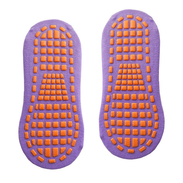 Calcetines Antideslizantes Salvador Calcetines con Tapón para Mujer Calcetines Deportivos con Pa Púrpura claro
