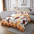 thumbnail image 3 of Erosebridal Western Aztec Coverlet Set Twin, Mandala Boho Bedding Set, Tribal Geometry Decor 2pcs, 3 of 5