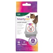 SmartyKat Odor Erase Pet Litter Box Odor Absorber for Cats, 0.34 oz Box & 2 Sachets